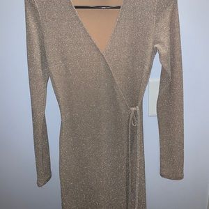 Gold sparkle dress